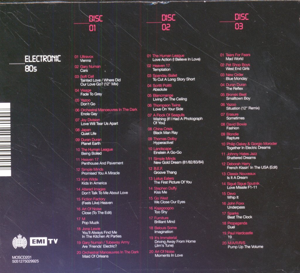 Various Artists - Anthems Electronic 80s - Cd Set