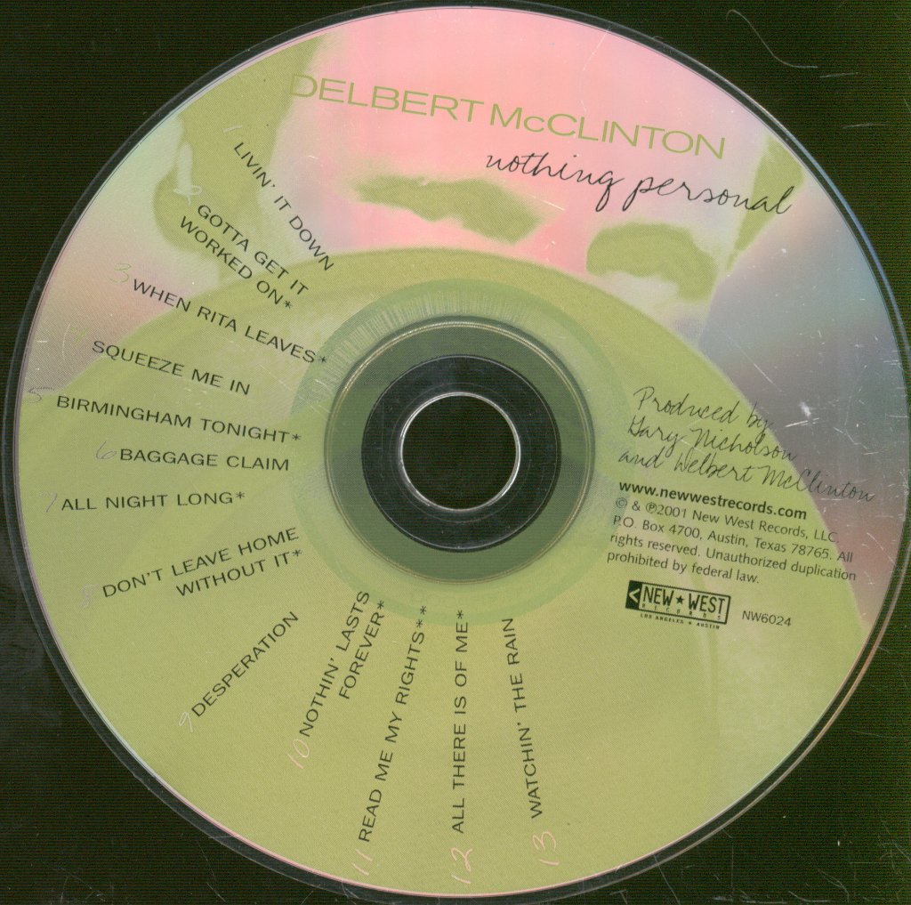 Delbert Mcclinton - Nothing Personal - Cd