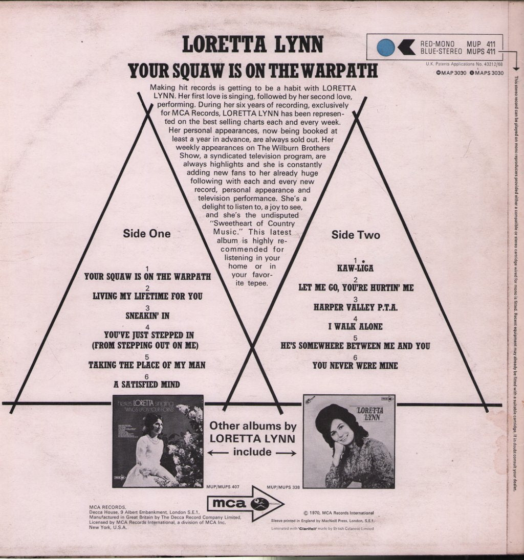 Loretta Lynn - Your Squaw Is On The Warpath - Lp