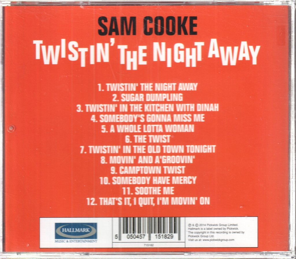 Sam Cooke - Twistin' The Night Away - Cd