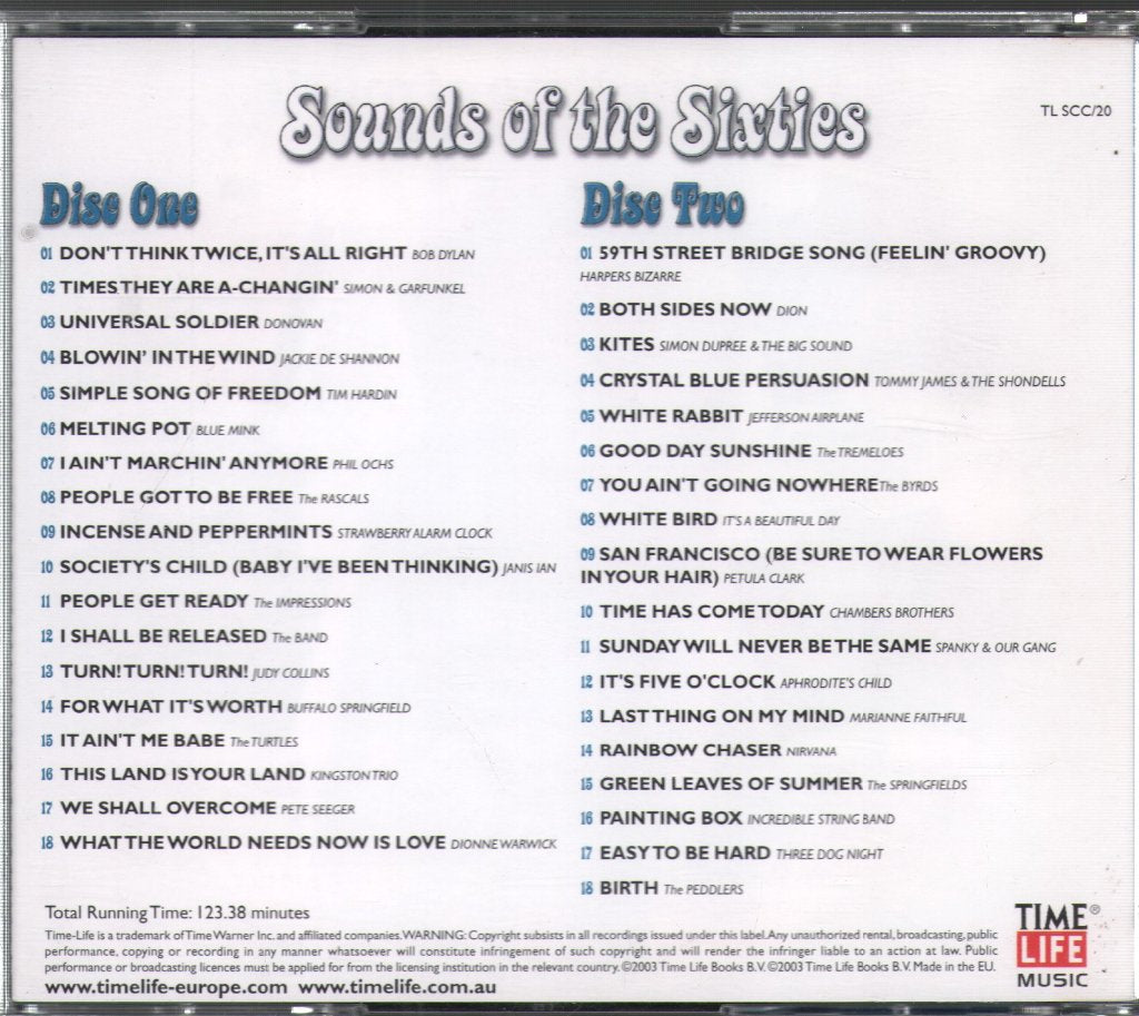 Various Artists - Sounds Of The Sixties: Love And Peace - Double Cd