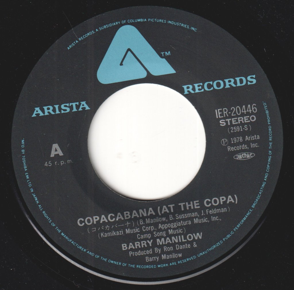 Barry Manilow - Copacabana - 7 Inch