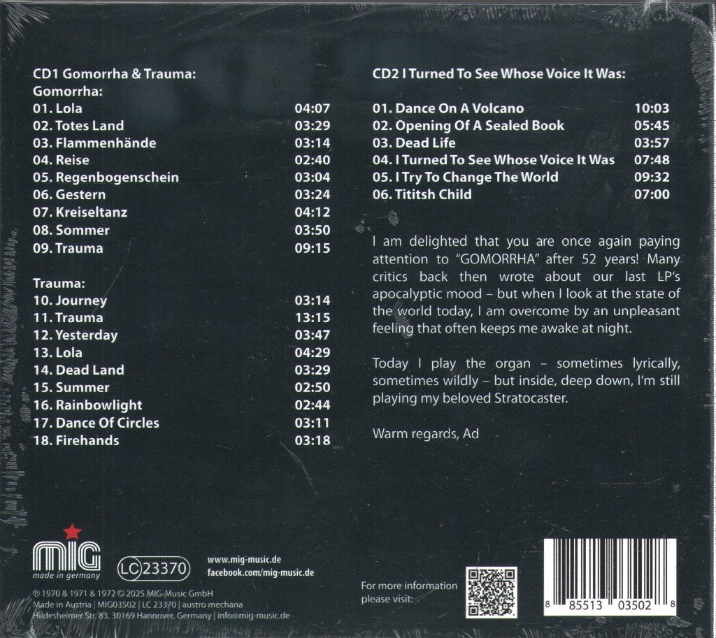 Gomorrha - Complete Recordings - Double Cd
