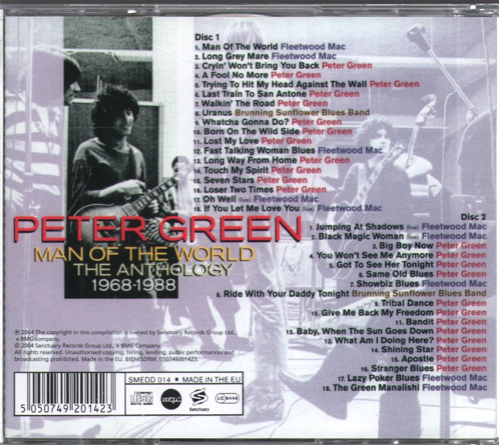 Peter Green - Man Of The World - The Anthology 1968-1988 - Double Cd