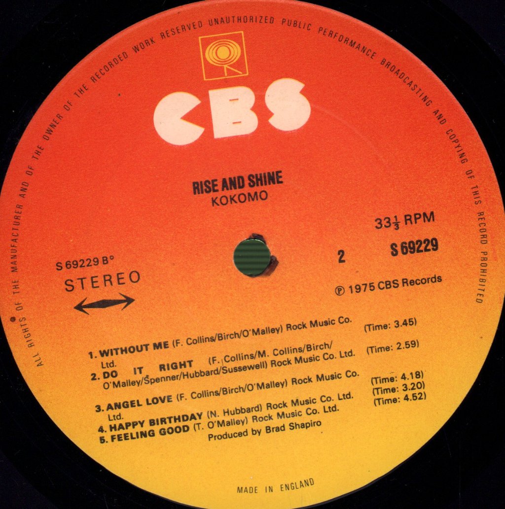 Kokomo - Rise And Shine - Lp