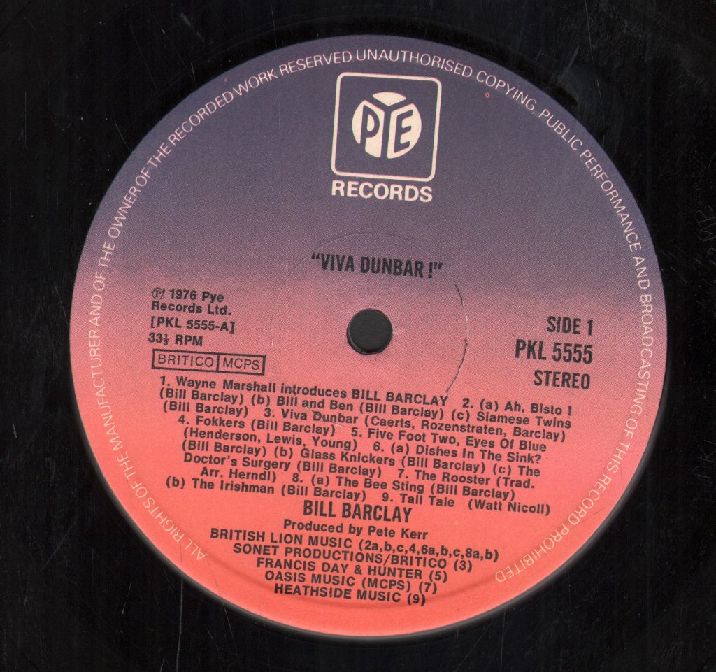 Bill Barclay - Viva Dunbar - Lp