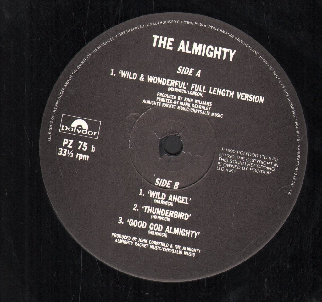 Almighty - Wild And Wonderful - 12 Inch