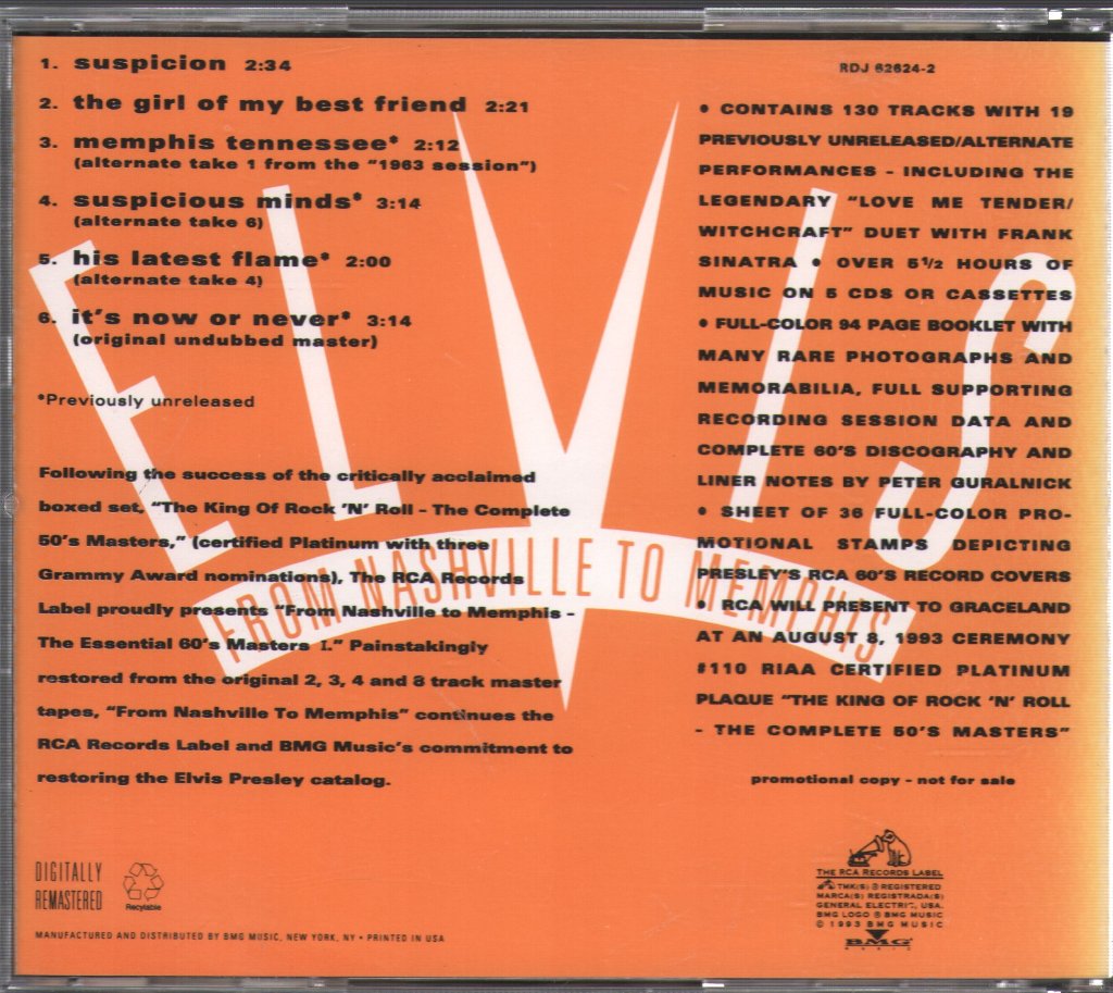 Elvis Presley - Out Of The Box - Six From The Sixties - Cd