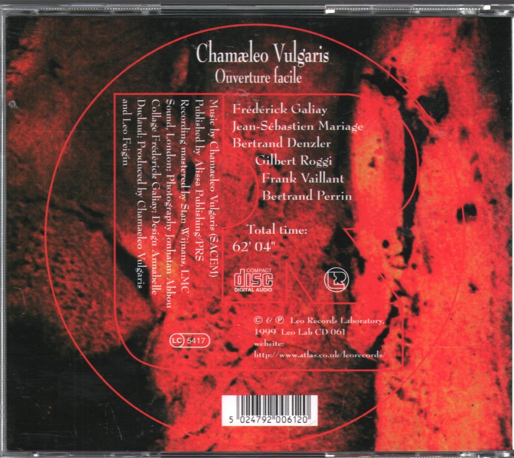 Chamæleo Vulgaris - Ouverture Facile - Cd