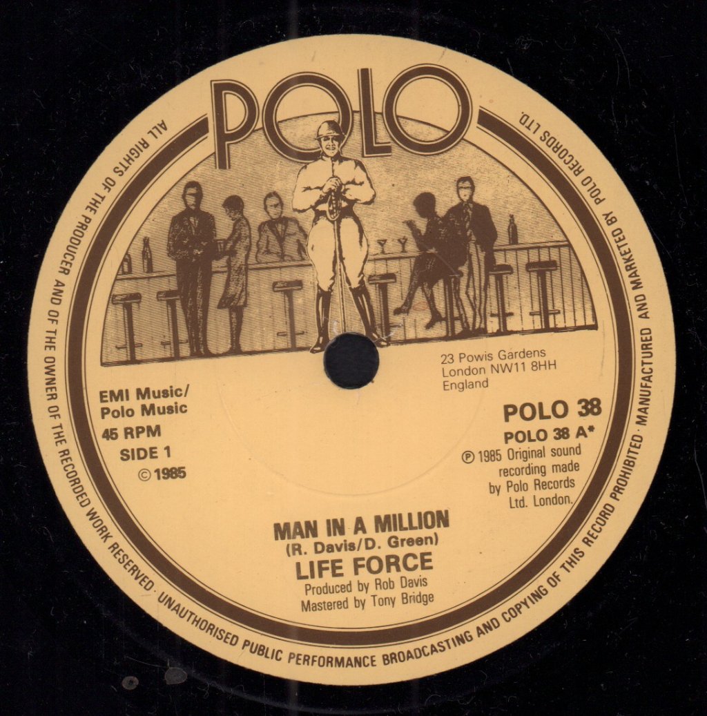 Life Force - Man In A Million - 7 Inch
