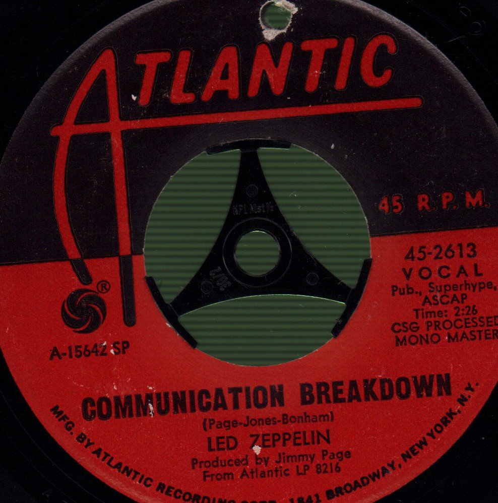 Led Zeppelin - Good Times Bad Times - 7 Inch