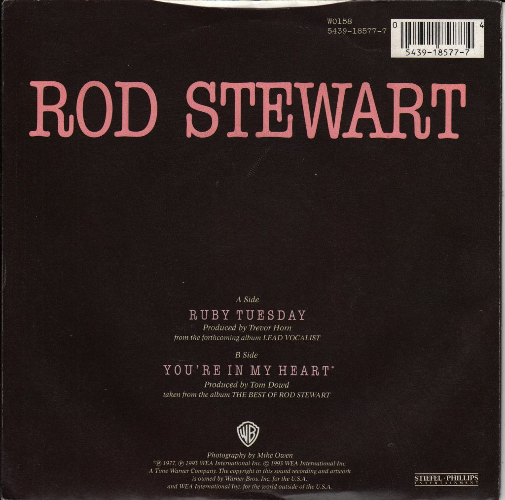 Rod Stewart - Ruby Tuesday - 7 Inch