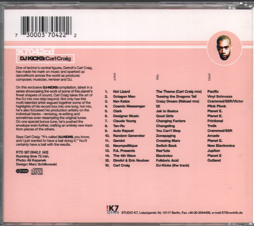 Carl Craig - DJ-Kicks: - Cd