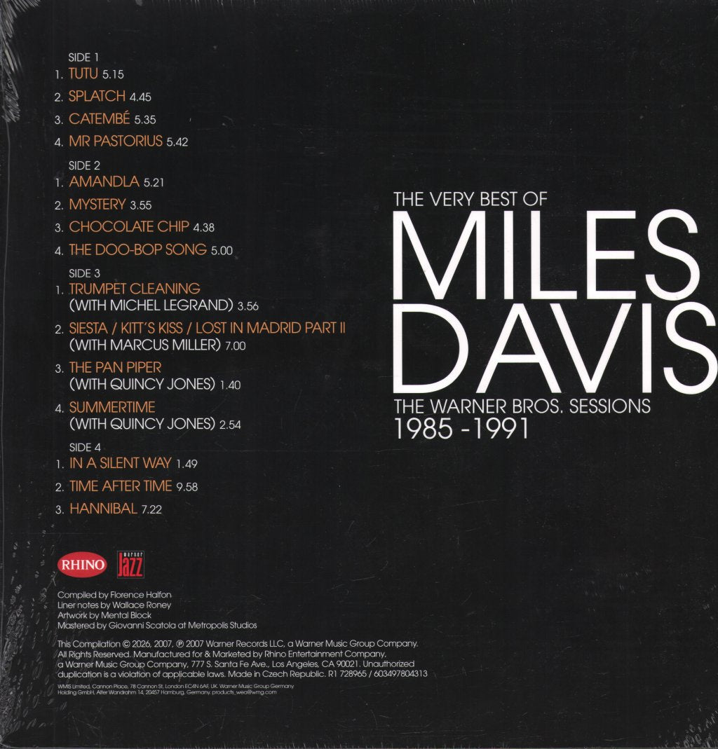 Miles Davis - The Very Best of The Warner Bros. Sessions 1985-1991 - Double Lp