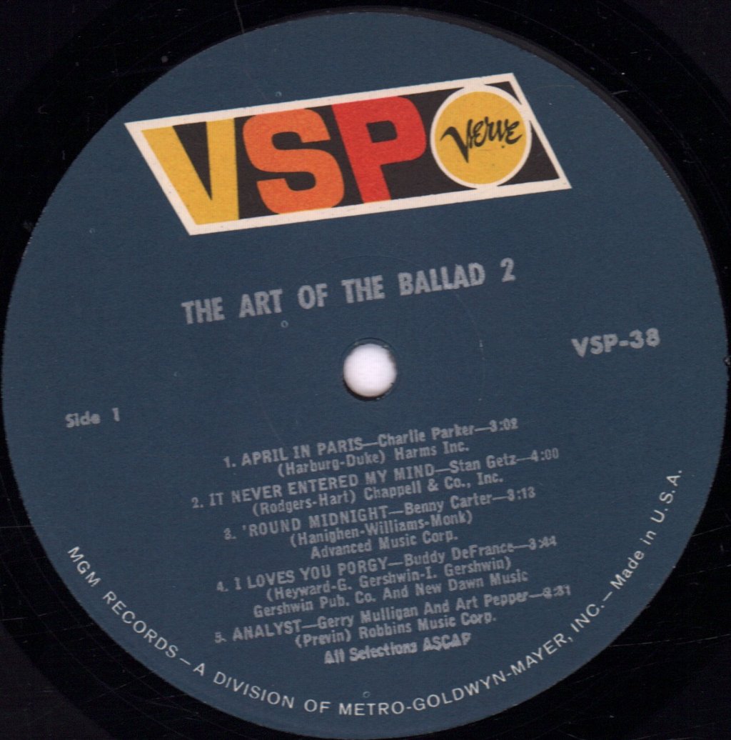 Various - Art Of The Ballad 2 - Lp