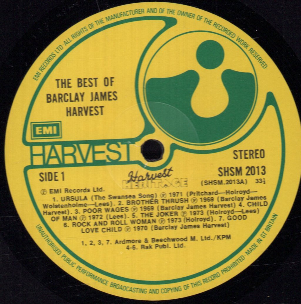 Barclay James Harvest - Best Of - Lp