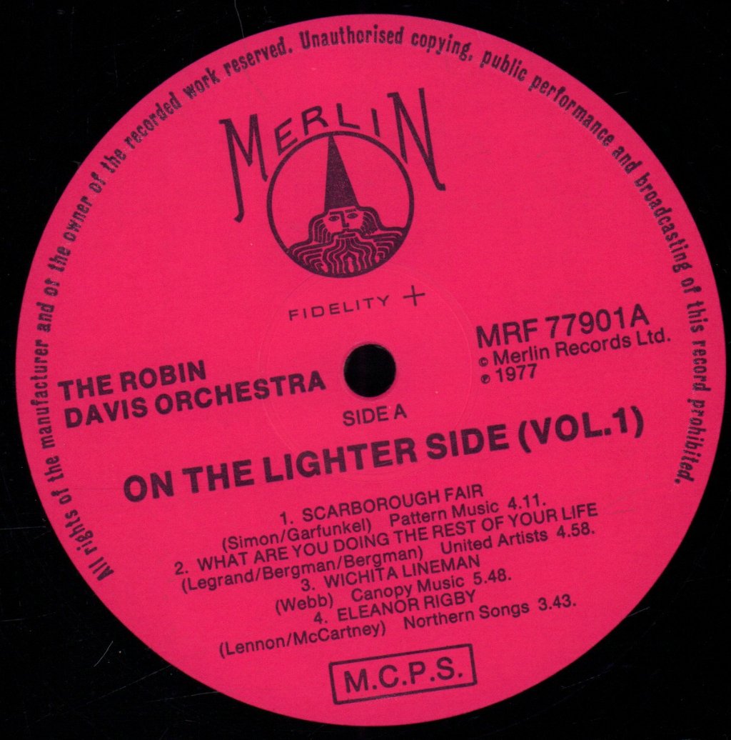 Robin Davis Orchestra - On The Lighter Side Volume 2 - Lp