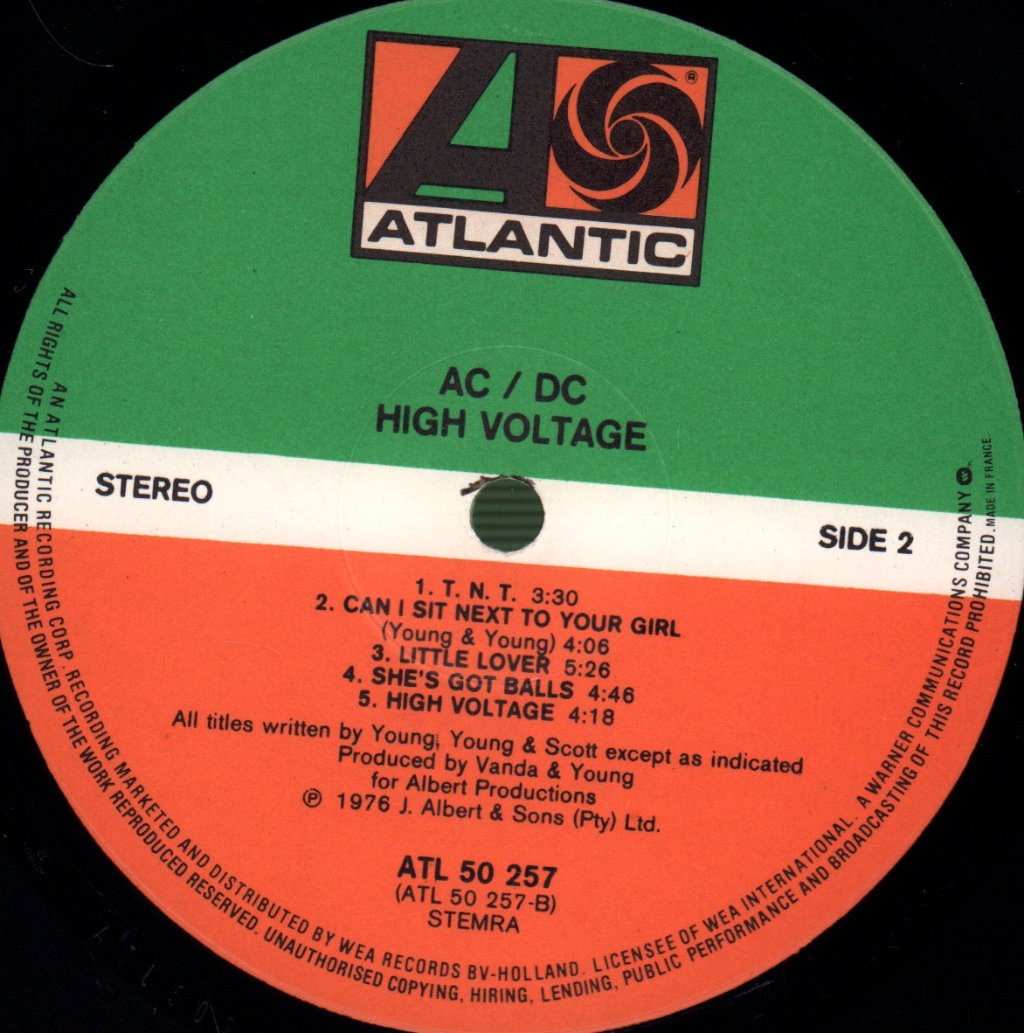 AC/DC - High Voltage - Lp