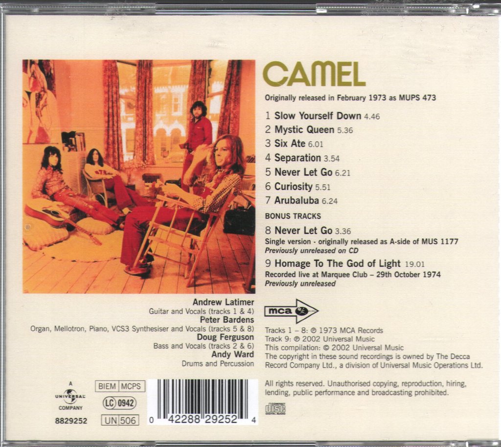 Camel - Camel - Cd