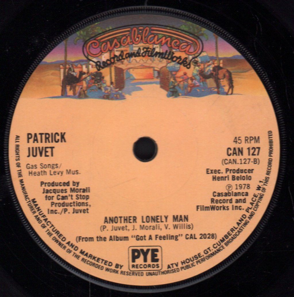 Patrick Juvet - Got A Feeling - 7 Inch