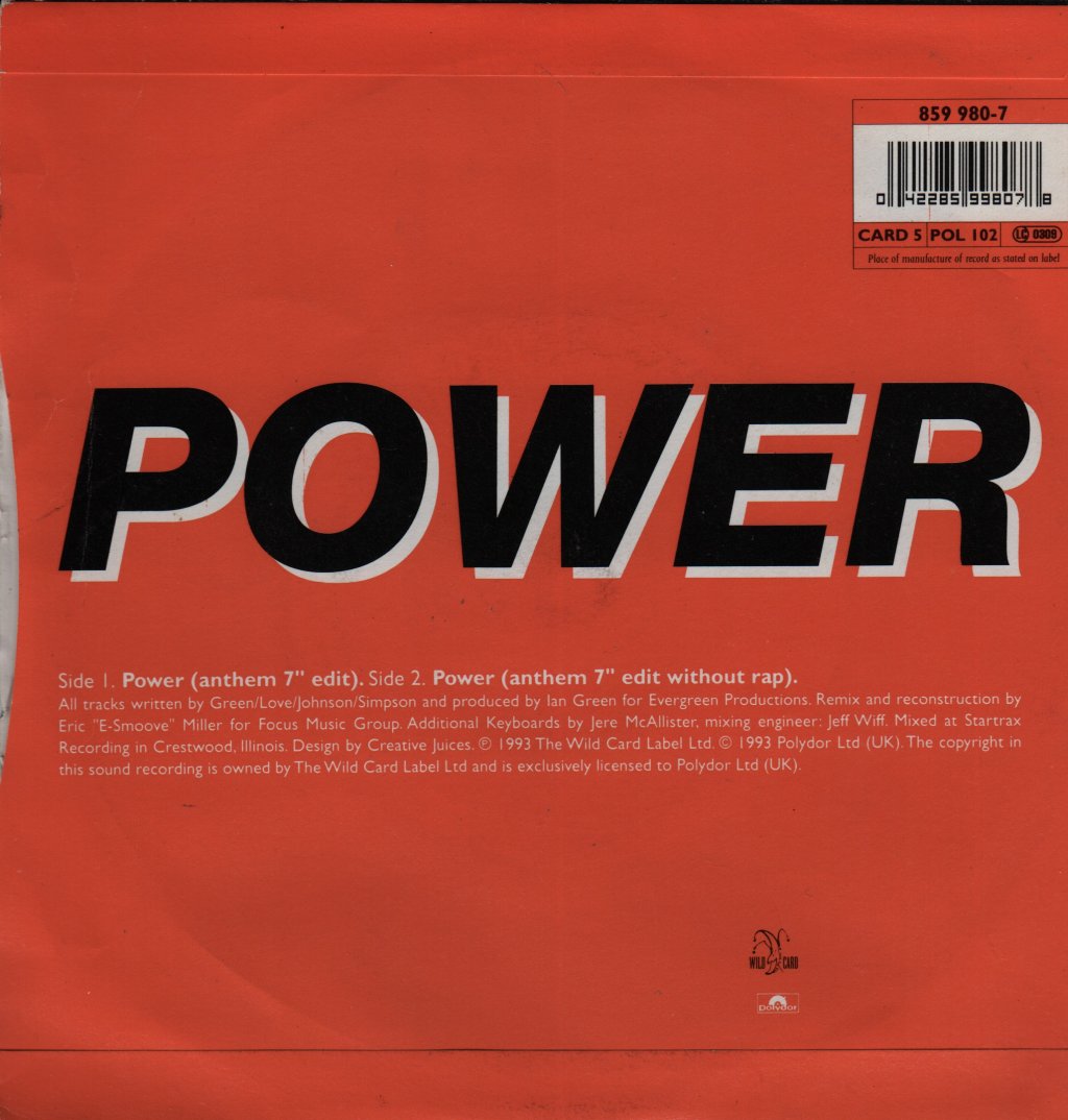 Nu Colours - Power (The E Smoove Remixes) - 7 Inch