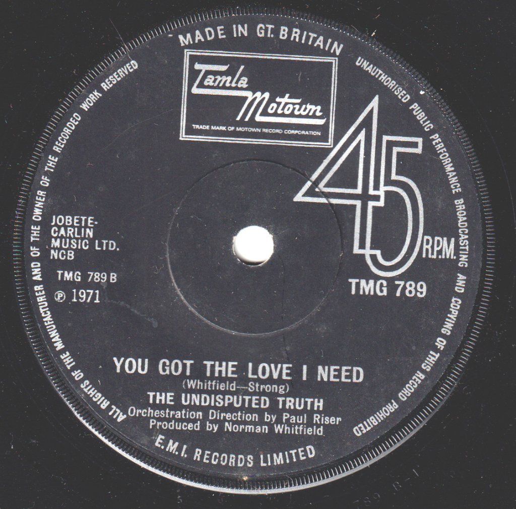 Undisputed Truth - Smiling Faces Sometimes - 7 Inch