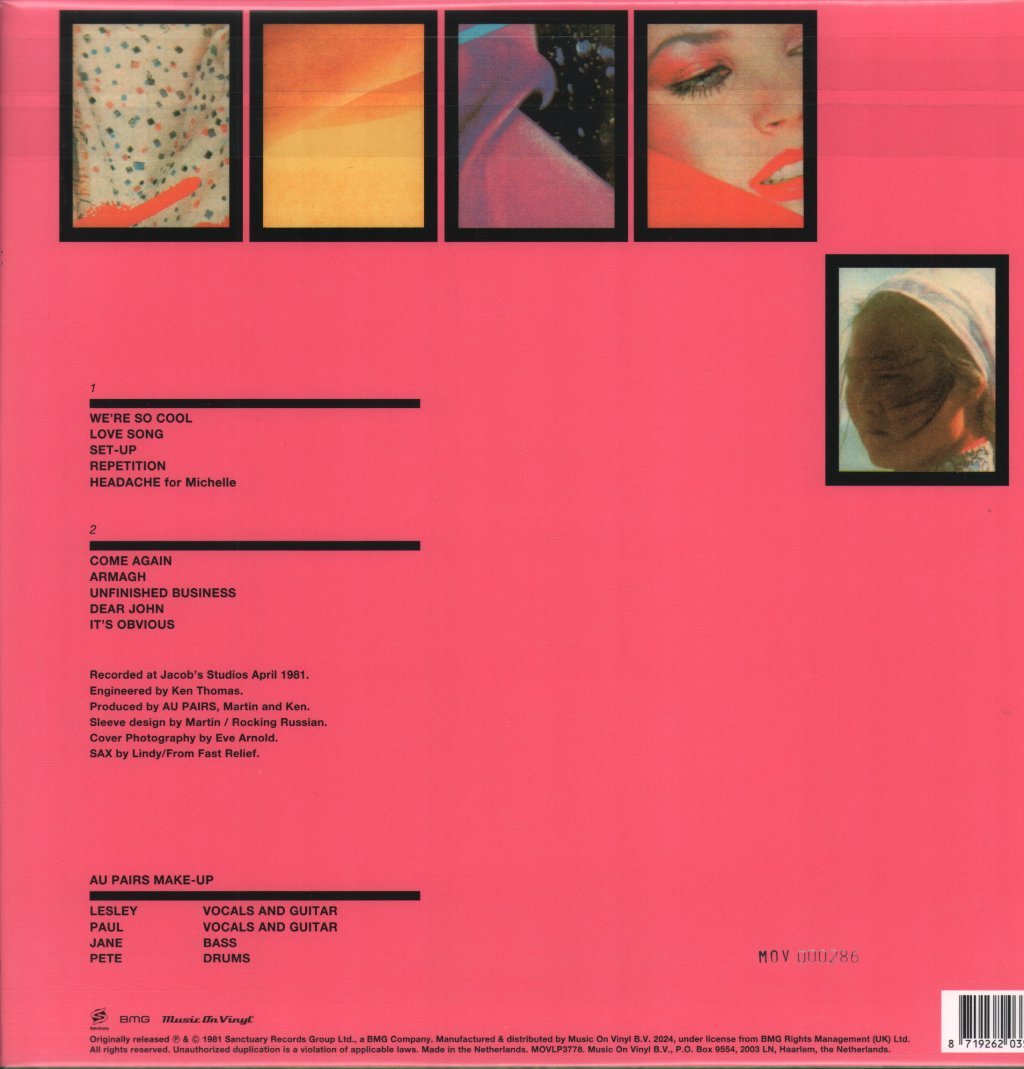 Au Pairs - Playing With A Different Sex - Lp