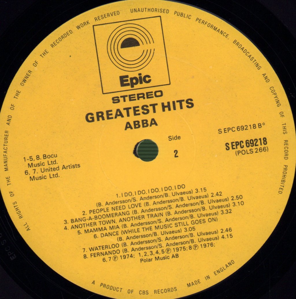 ABBA - Greatest Hits - Lp