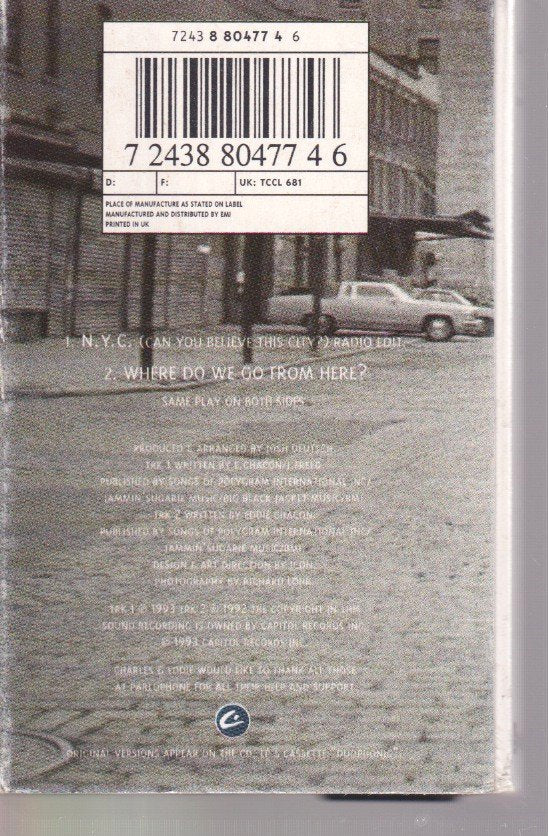 Charles And Eddie - N.Y.C. (Can You Believe This City?) - Cassette
