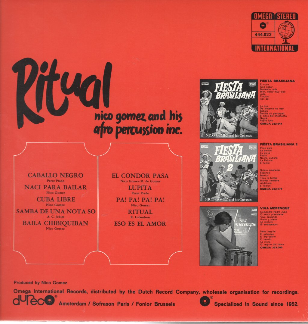 Nico Gomez & His Afro Percussion Inc. - Ritual - Lp