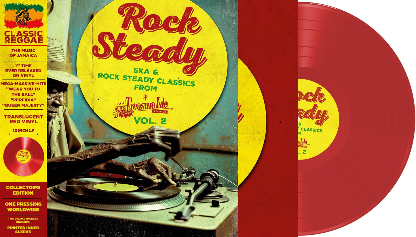 Various Artists - Rock Steady (Classics From Treasure Isle) Volume 2 (Red Vinyl) - Lp