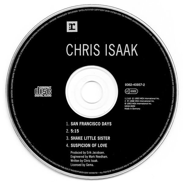 Chris Isaak - San Francisco Days - Cd