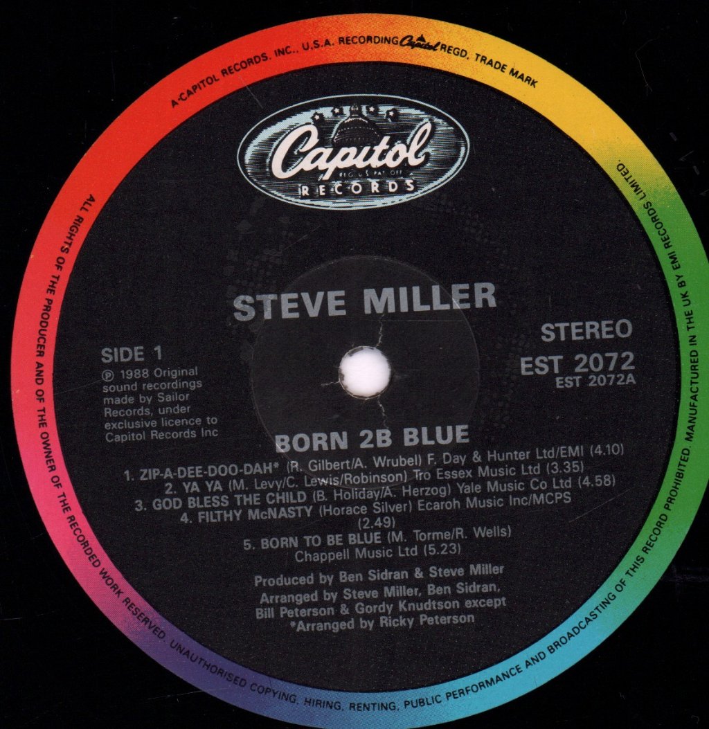Steve Miller - Born 2B Blue - Lp