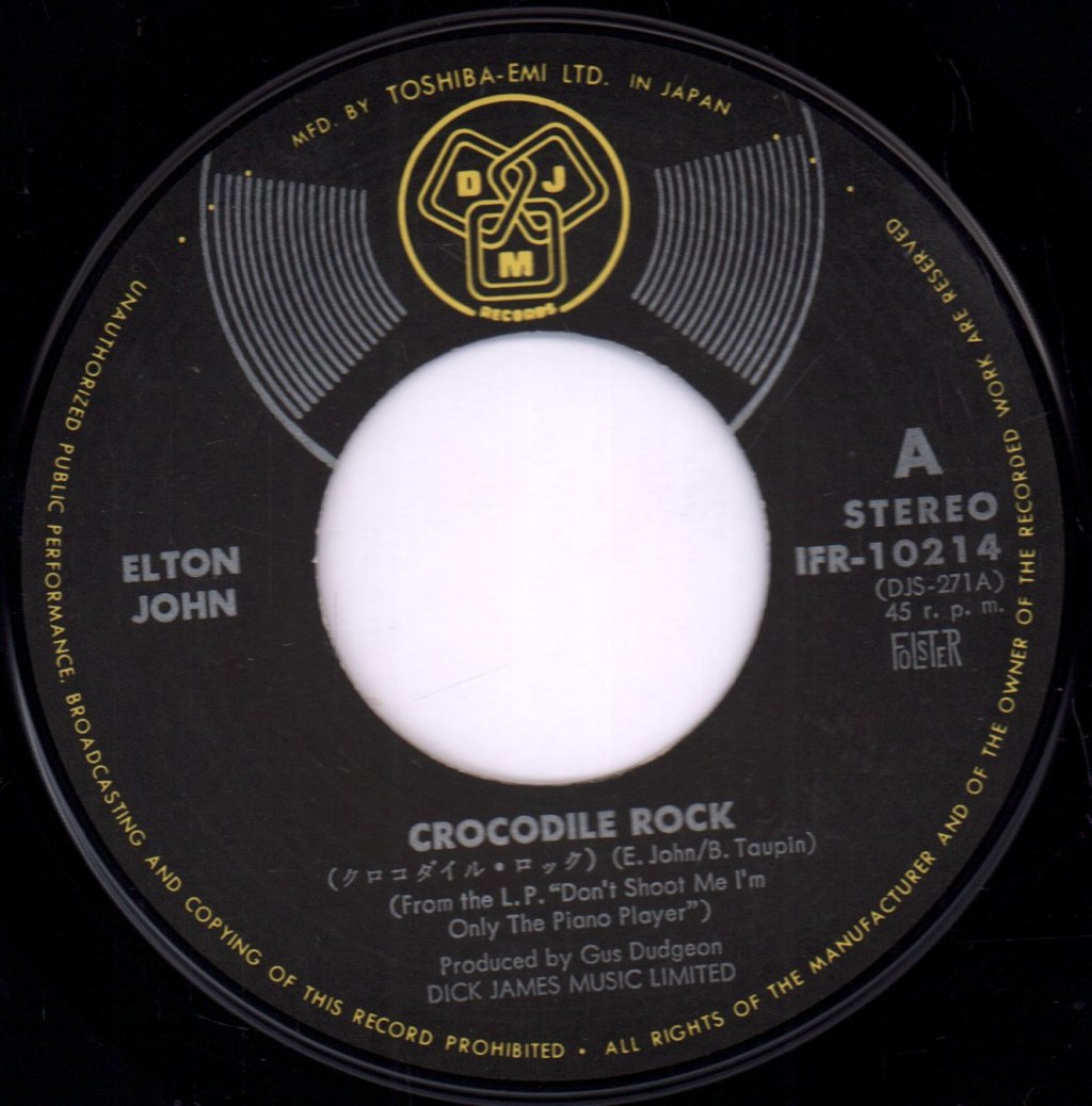 Elton John - Crocodile Rock - 7 Inch