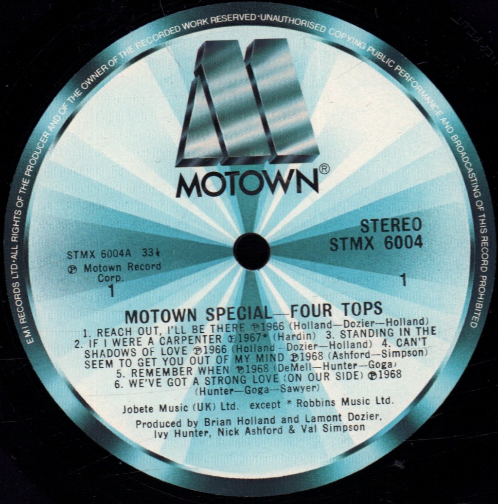 Four Tops - Motown Special - Lp