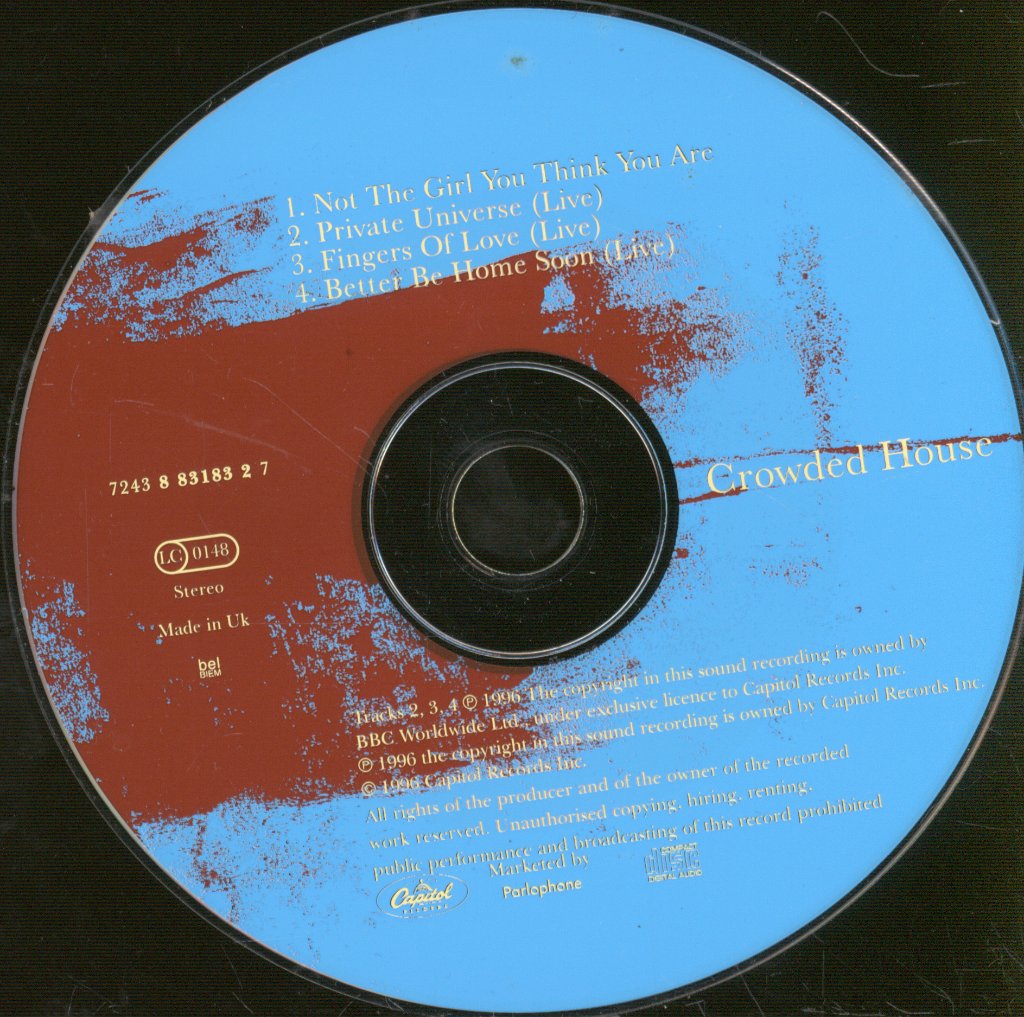 Crowded House - Not The Girl You Think You Are - Cd