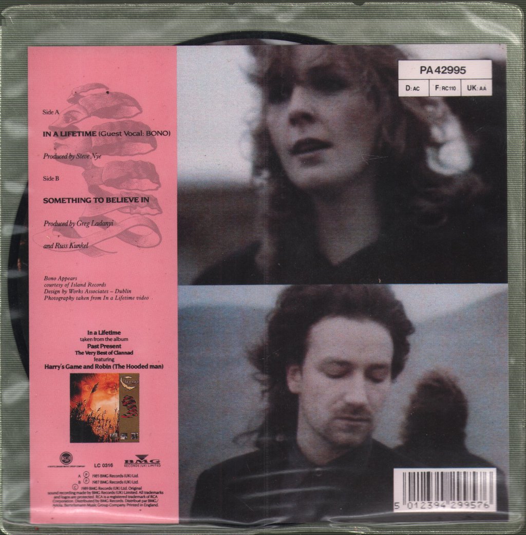Clannad And Bono - In A Lifetime - 7 Inch