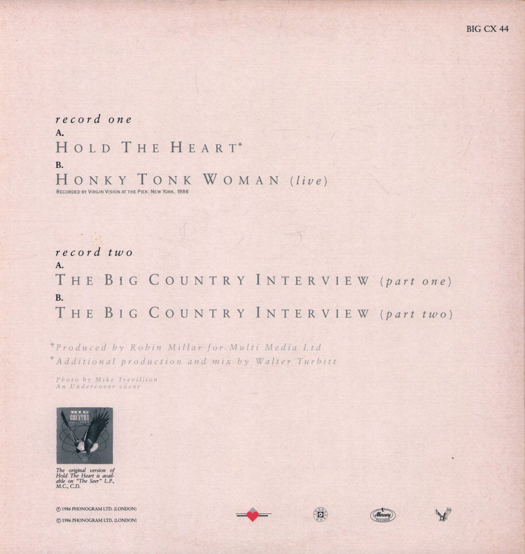 Big Country - Hold The Heart - Double 12 Inch