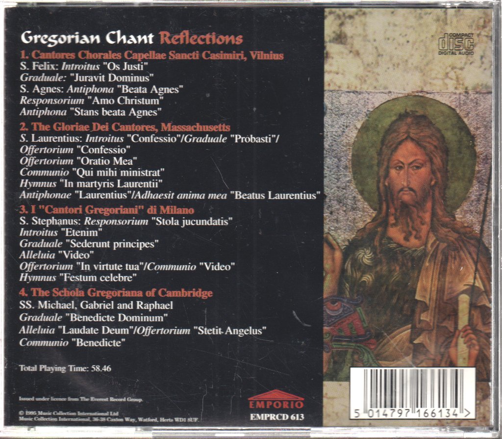 Various Artists - Gregorian Chant - Reflections - Cd
