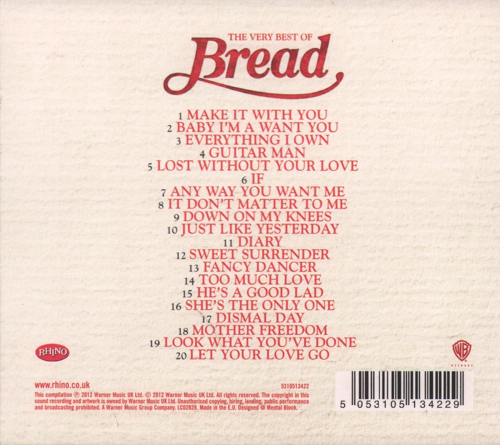 Bread - Very Best Of Bread - Cd