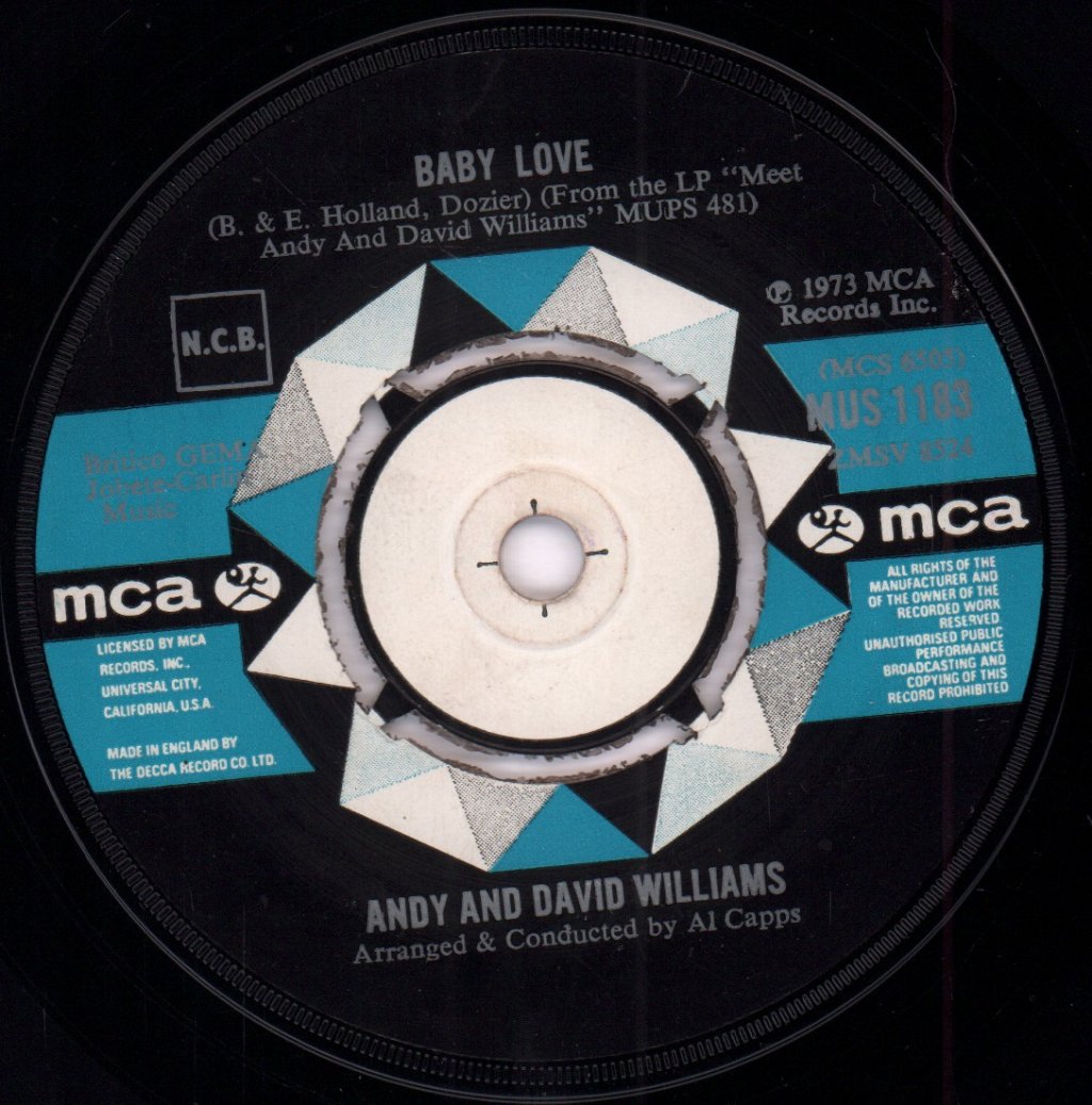 Andy And David Williams - I Don't Know Why - 7 Inch