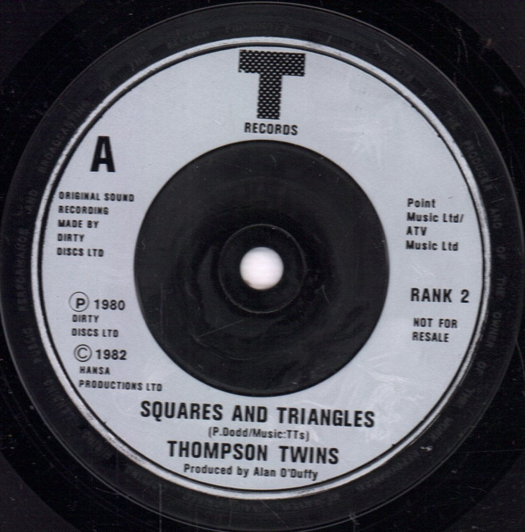 Thompson Twins - Squares And Triangles - 7 Inch