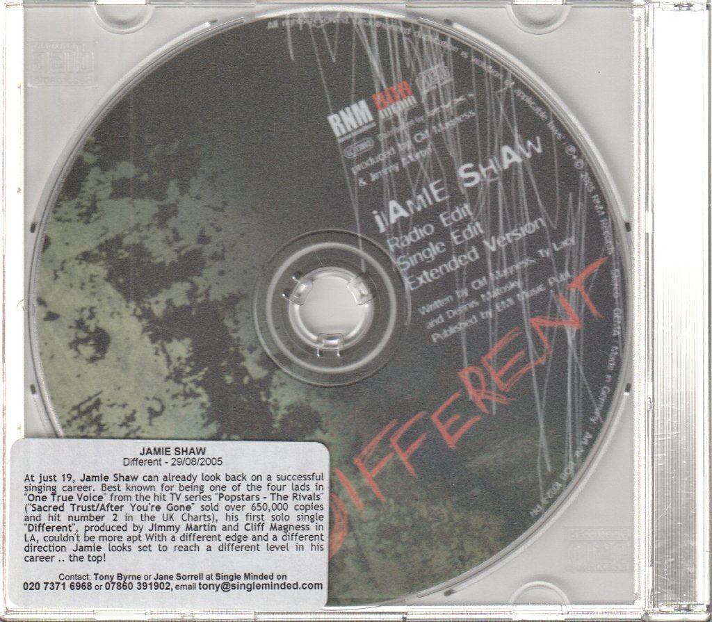 Jamie Shaw - Different - Cd