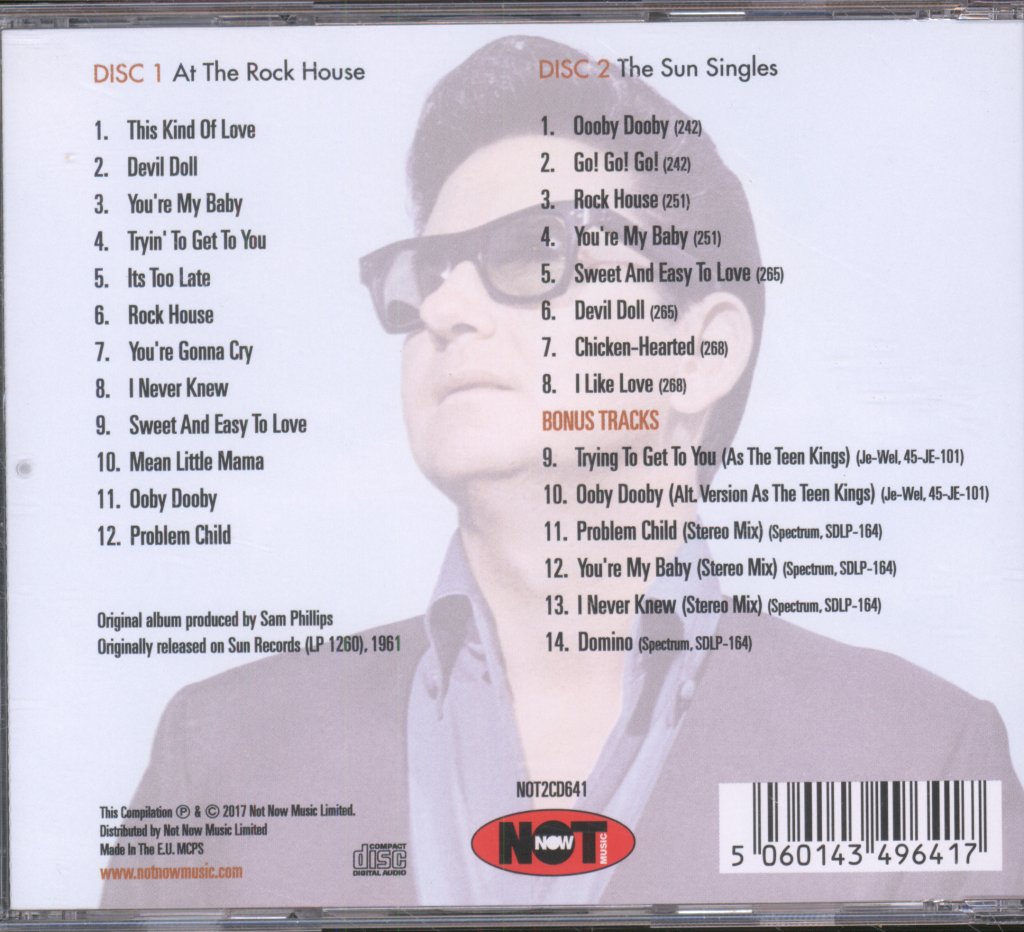 Roy Orbison - Sun Years - Double Cd