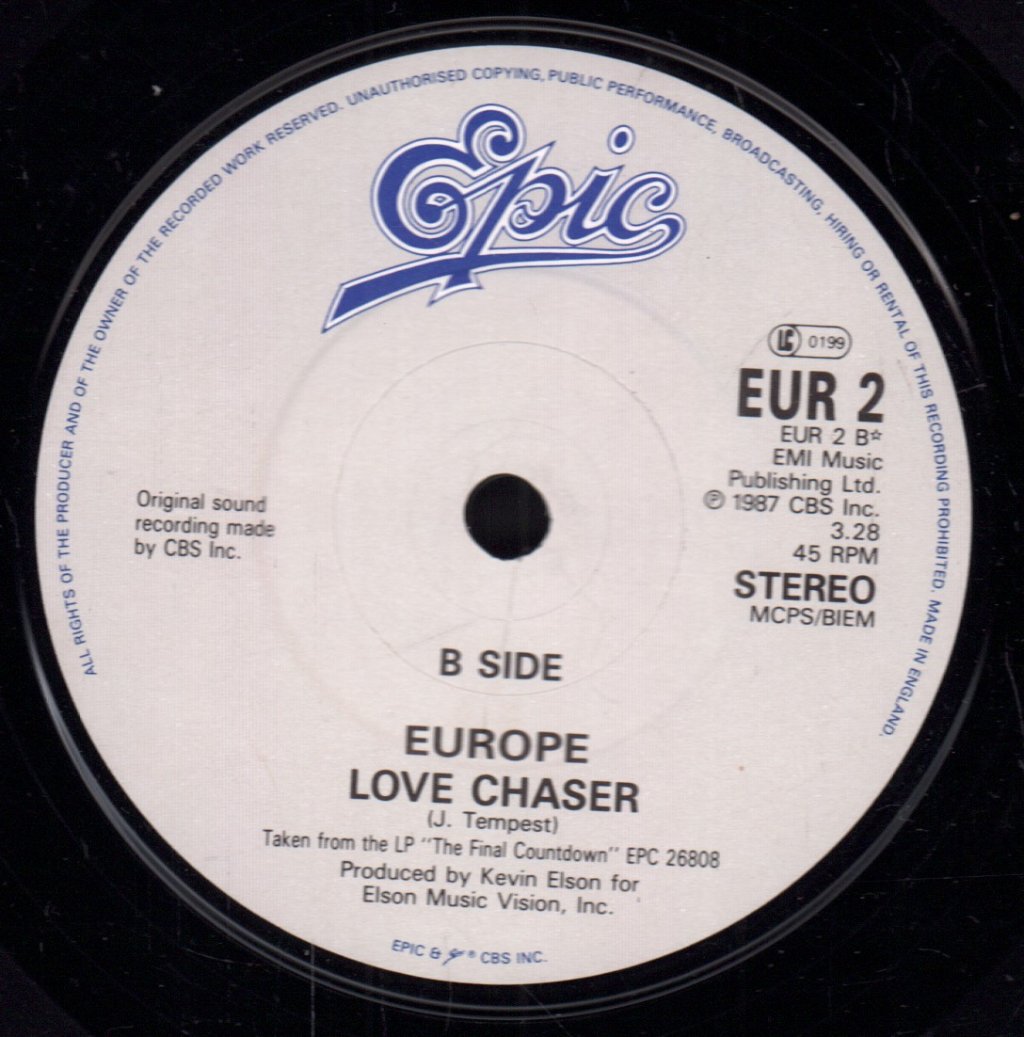 Europe - Carrie - 7 Inch