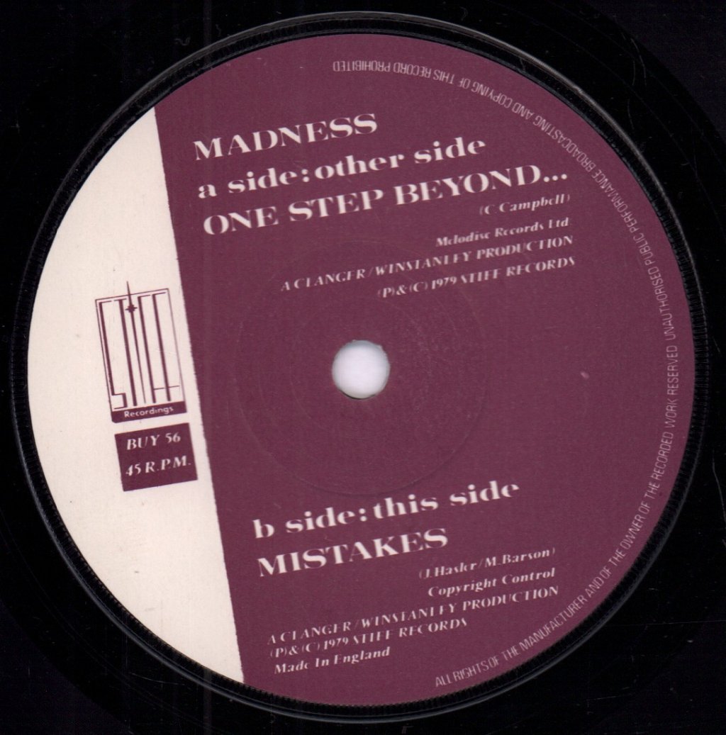 Madness - One Step Beyond - 7 Inch