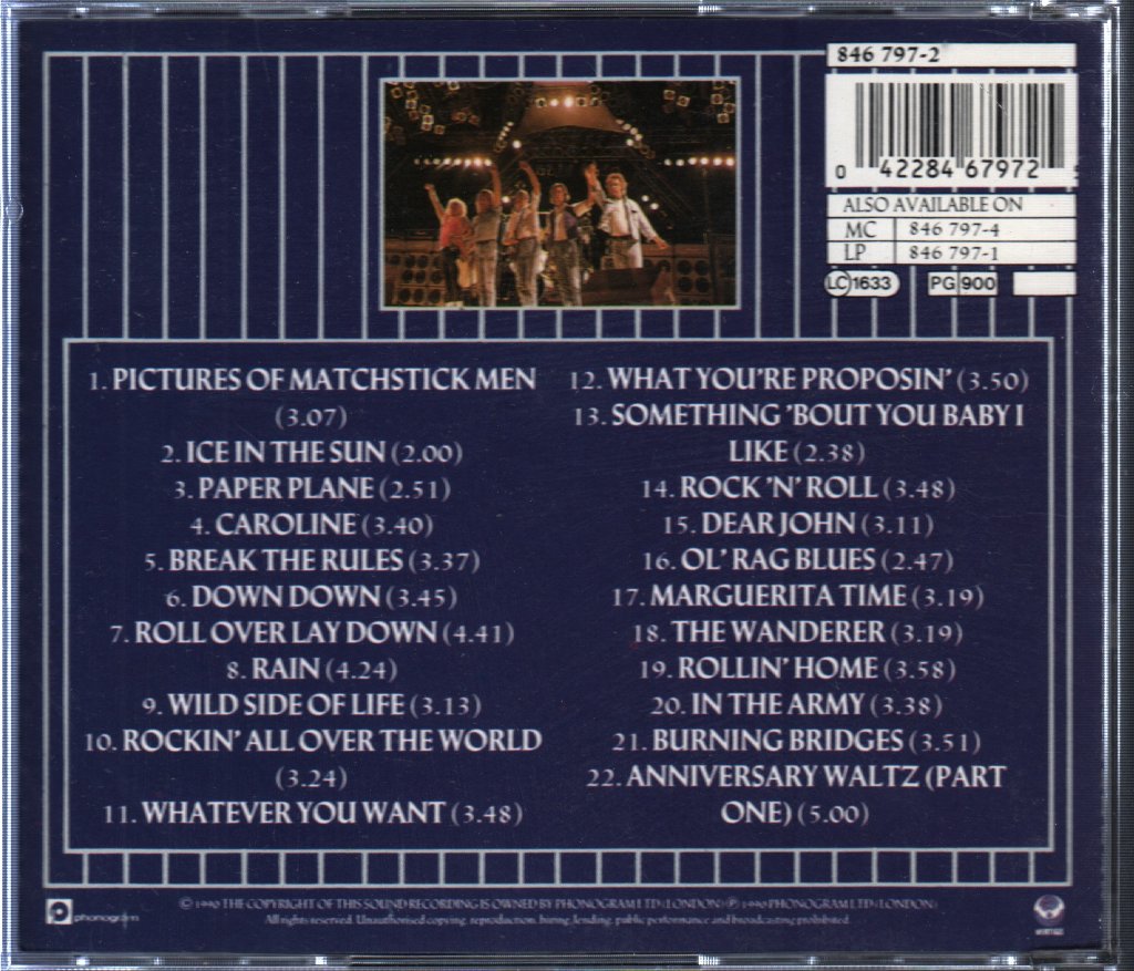 Status Quo - Rocking All Over The Years - Cd