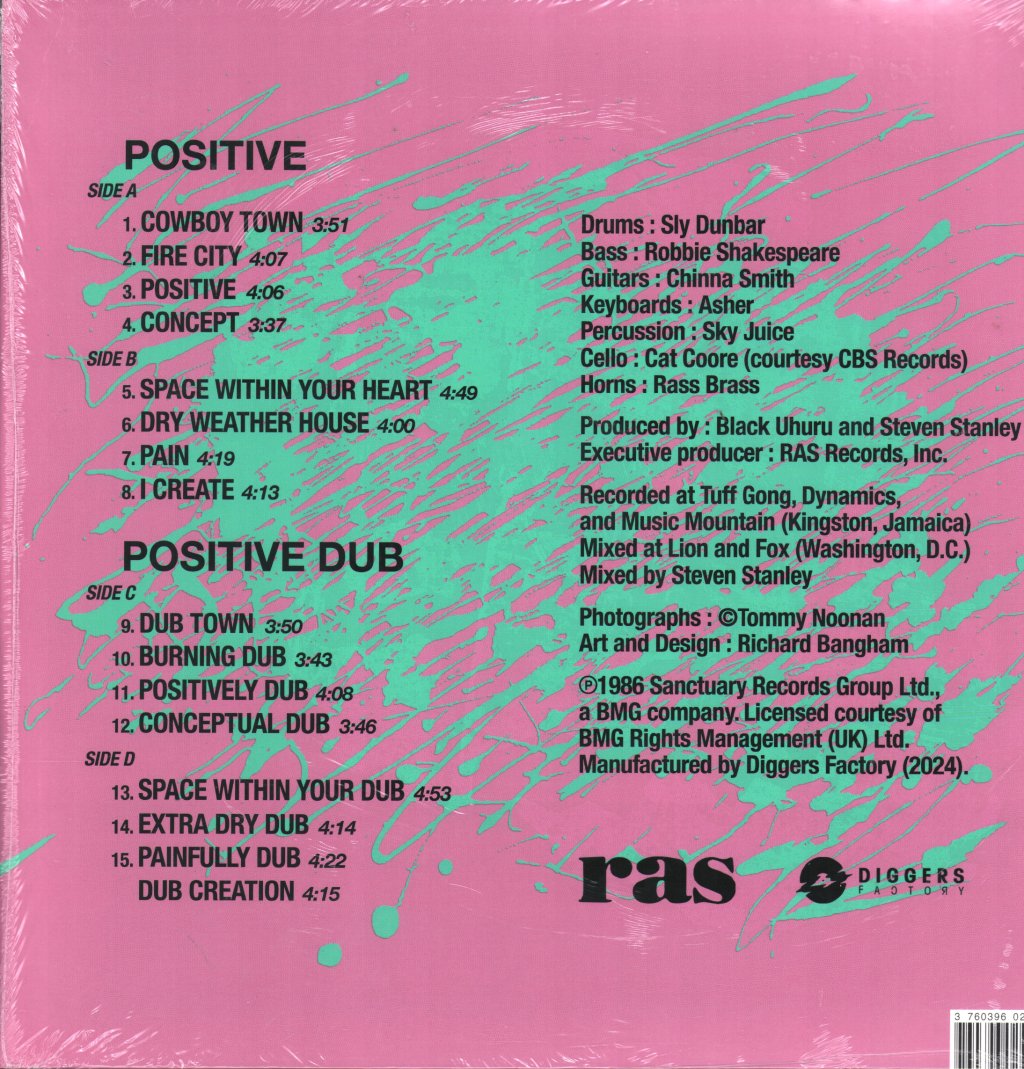 Black Uhuru - Positive & Positive Dub - Double Lp