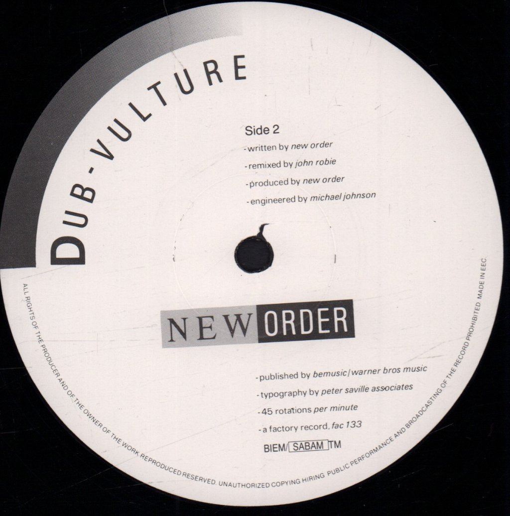 New Order - Sub Culture - 12 Inch