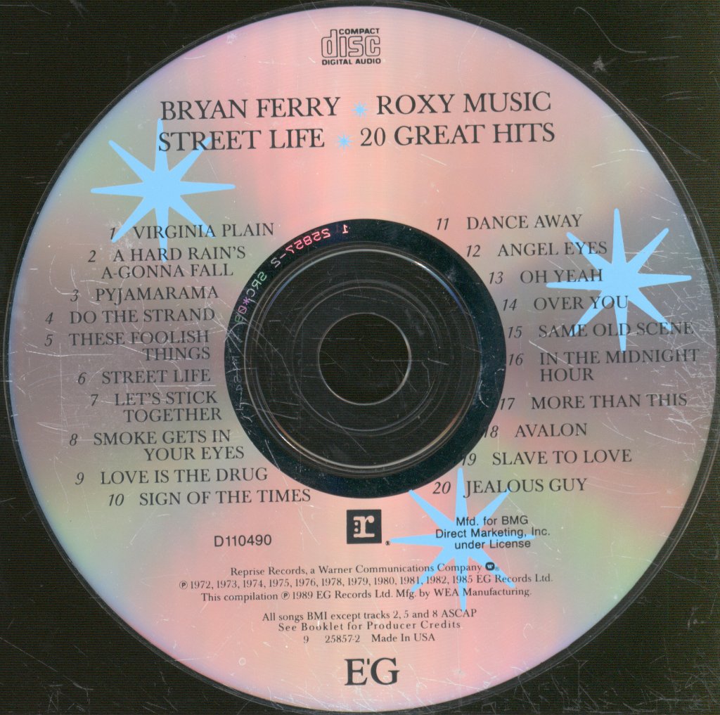 Roxy Music - Street Life - 20 Great Hits - Cd